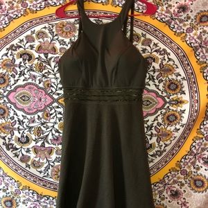 Green flowy dress